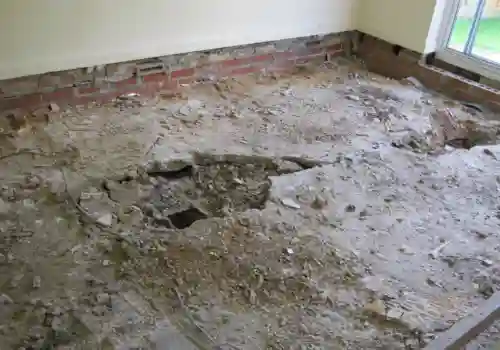 Cracking caused by subsidence